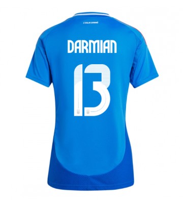 Italien Matteo Darmian #13 Hjemmebanetrøje Dame EM 2024 Kort ærmer